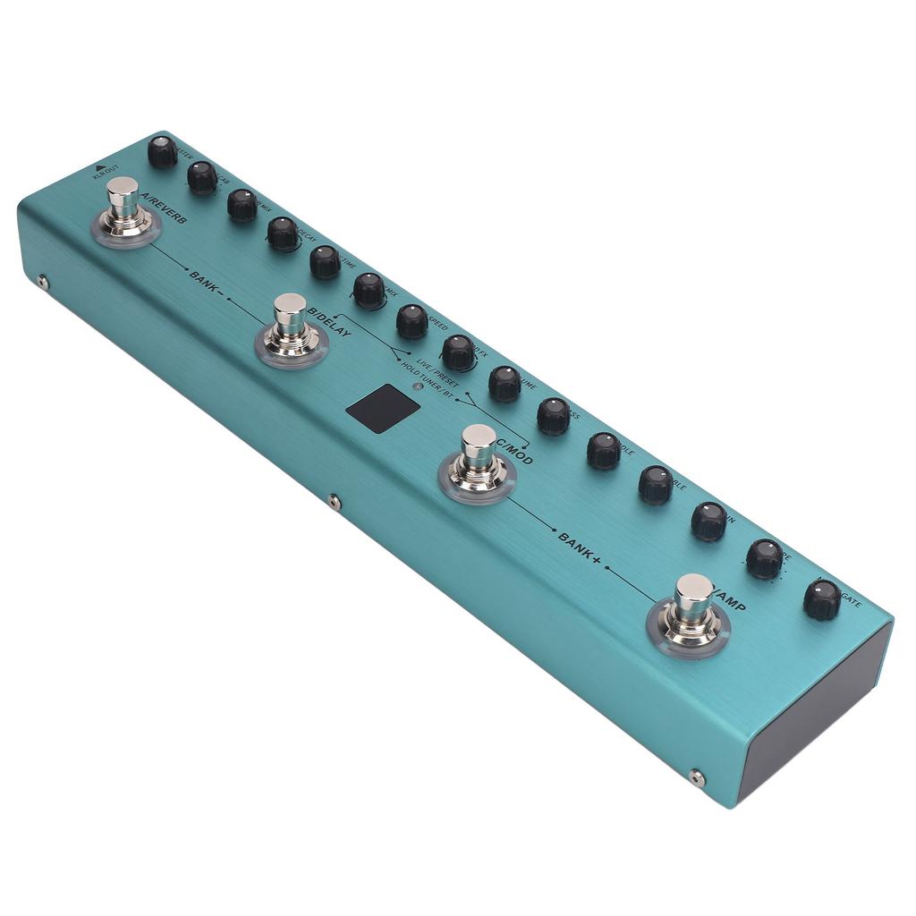 Digital Electric Guitar Effector Multi Effects Pedal Processor with 36 Editable Presets Reverb Delay MOD AMP