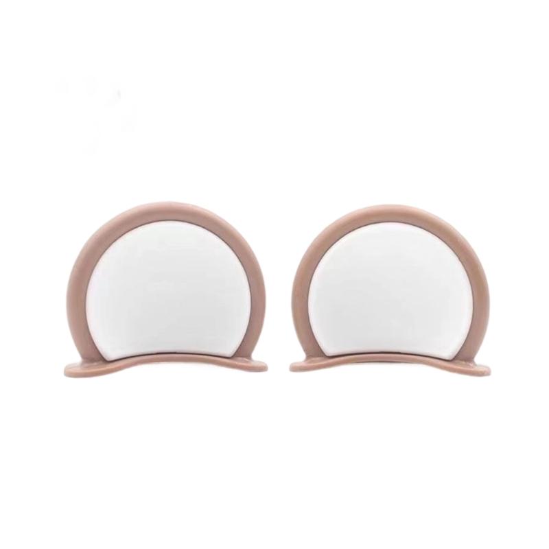 Motorbike Helmet Decoration Cute Bear Ear Attachments Lightweight Plastic Accessory No Tools Installation Required 2pcs