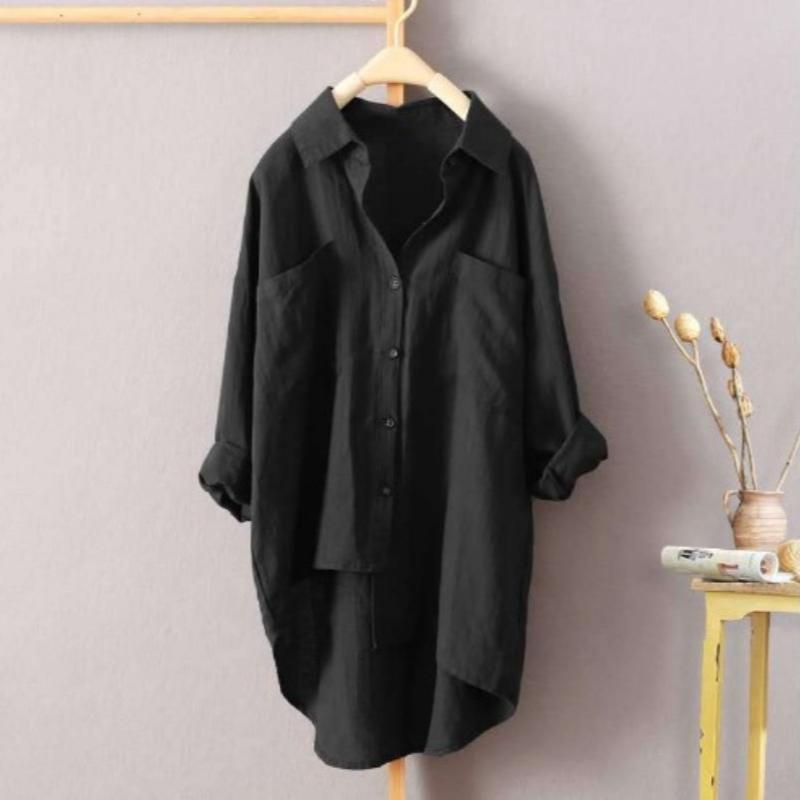 Women's Spring & Summer Korean-Style Shirt - Long-Sleeve, Loose Oversize Sunscreen Jacket Shirt Top