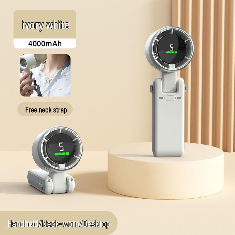 2025 High-Speed Handheld Mini Air Cannon: Powerful Leafless Turbine Fan Large Capacity 4000mAh