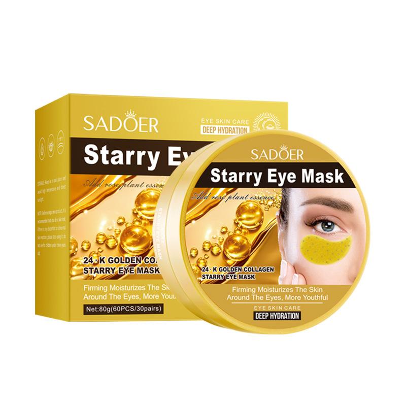 Protein Star Series Eye Mask, Grape Seed Gum Hydrating Moisturizing Eye Mask Skin Care Products