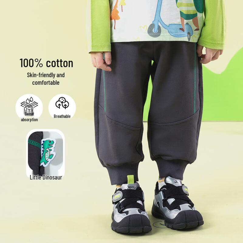 

Beibeiyi Boy s Dinosaur Print Casual Sports Pants 110/53