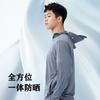 Lens Sunscreen Clothing Jacket Women's Summer Men's Ice Silk Removable Large Brim Hooded Sunscreen Clothing UPF50 + Original Yarn Skin Clothing
