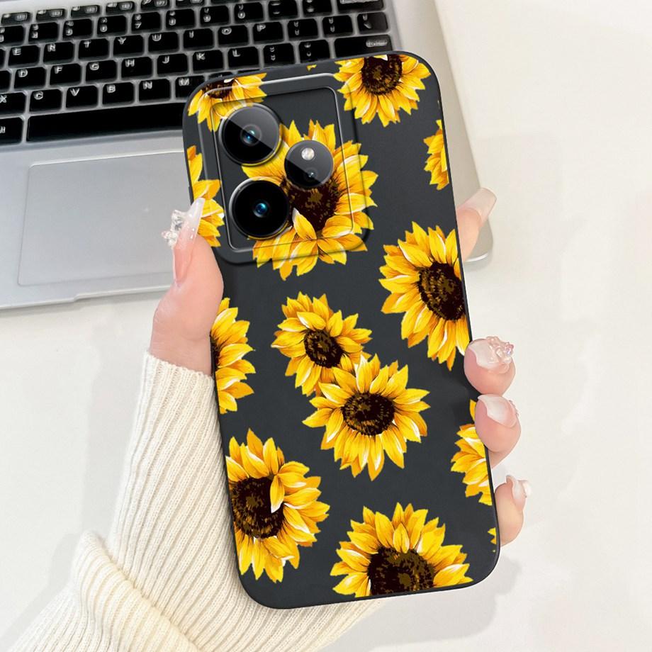 For Realme GT 7 7T Case New Fashion Cartoon Luxury Girly Painting Funda For Realme GT7 RMX5061 Back Cover Matte Liquid Silicone