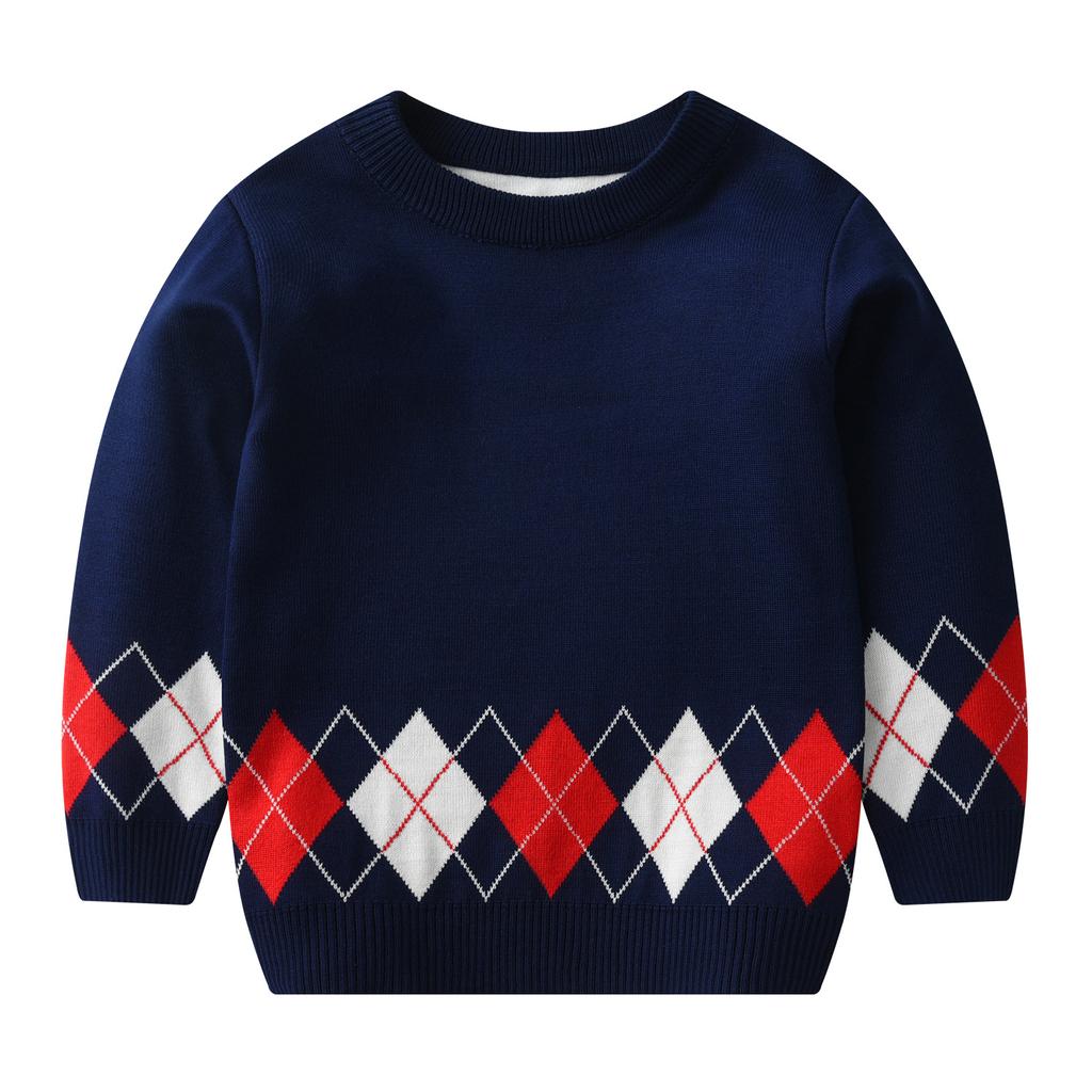 Dziecięcy sweter świąteczny Jesień Zima Dziewczęcy sweter pulowerowy Chłopięcy sweter świąteczny z kreskówek