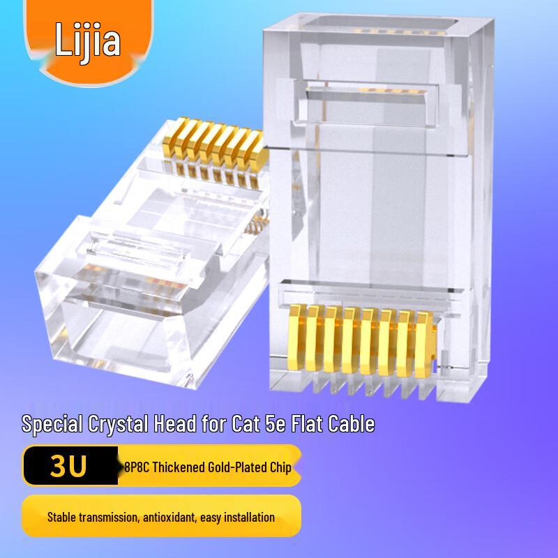 

RJ45 Ethernet Network Cable Connectors 10-pack