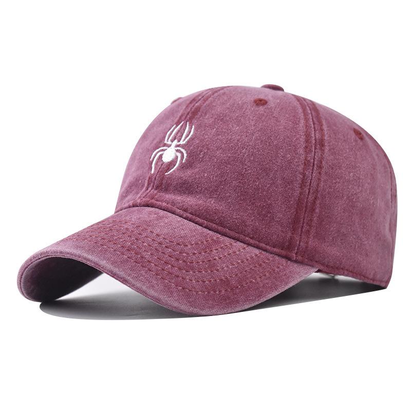 Cotton personalized spider embroidery baseball cap spring new personalized embroidery cap