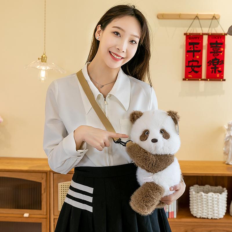 New Cartoon Trendy Animal Plush Bag Children's Doll Crossbody Bag Cute Coin Storage Small Bag
