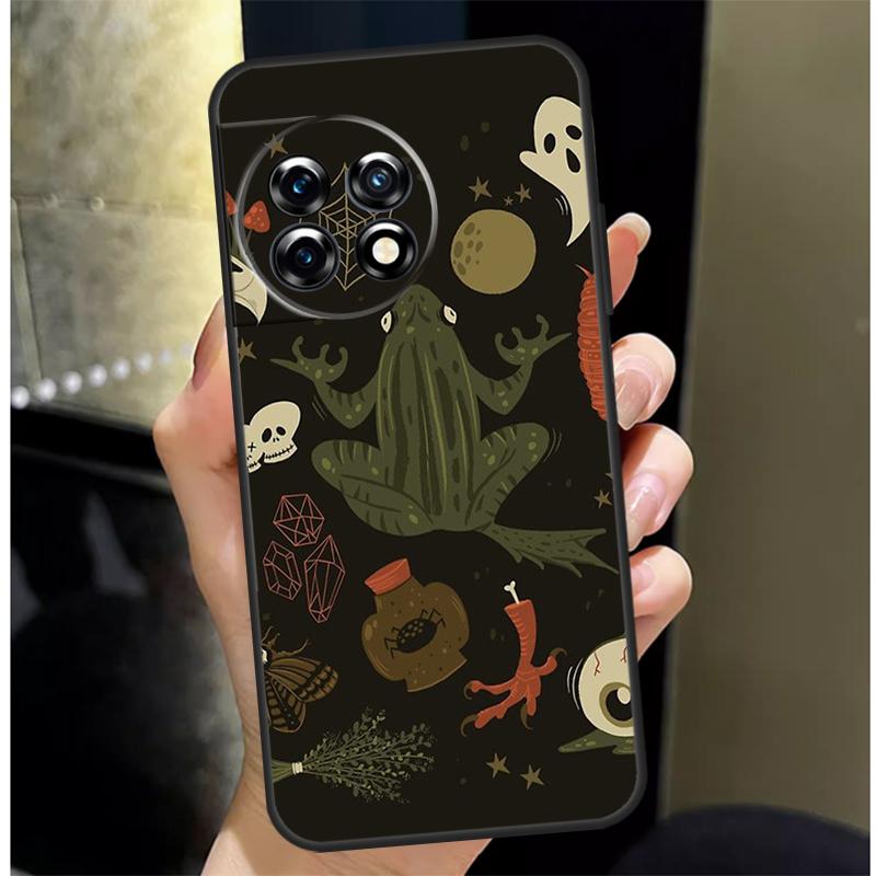 Witch Frog Cover For OnePlus 13 13R 12 12R 11 10 Pro 8T 10T OnePlus Nord 4 CE 3 2 Lite N30 N20 N10 Case