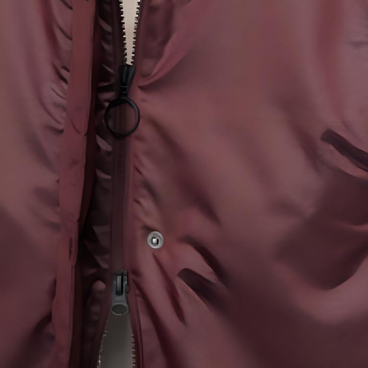 Nike Solid Color Hooded Logo Print Zipper Mid-Length Cotton Coat Women Coats Dark-Red BV3126-681