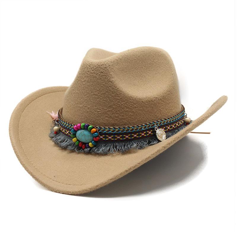Western Cowboy Hat With Sun Protection For Men Women Bohemian Style