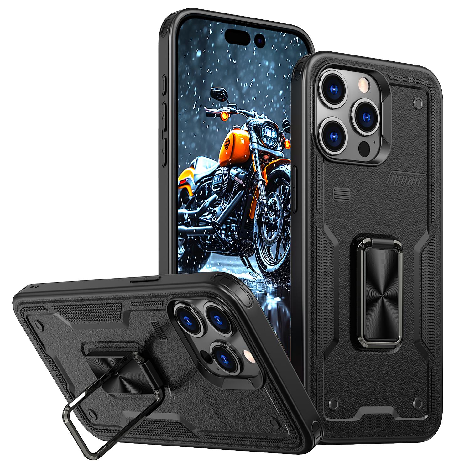 

For iPhone 11 12 13 14 Pro Max/14 Plus/12 Pro/13 Pro Max/iPhone XR Shockproof phone case car magnetic bracket protective cover IPhone 12 чёрный