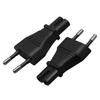 2-Pin Universal-Netzkabel 2-Pin-Stecker zu IEC320 C5/C7 EU 2-Pin Stromwandler-Adapter