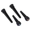Set of 6 Natural Ebony Wood Guitar Bridge Pins, Lightweight and Easy to Use, for Guitar Replacement, Repair, and Modification