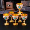 Wine pot set Large capacity wine pot Household retro high-end Baijiu cup Creative wedding Baijiu wine set ornament