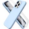 Silicone Case - Unisex - Iphone 15 Pro Max - Shockproof - Slim - Sky Blue