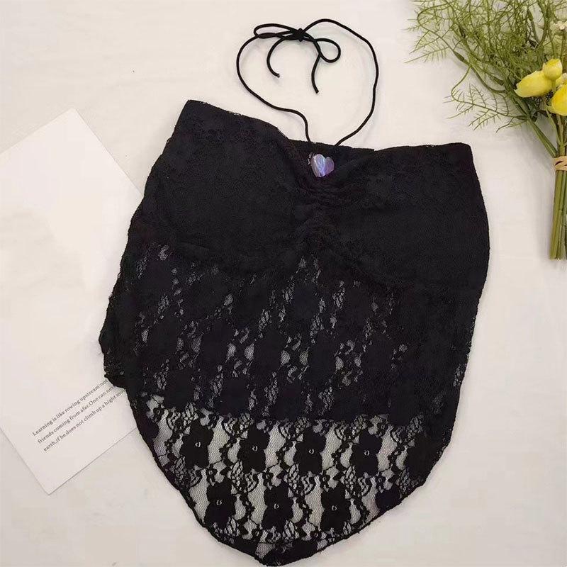 Hollow Lace Halter Camisole - Sexy letní top bez ramínek pro ženy