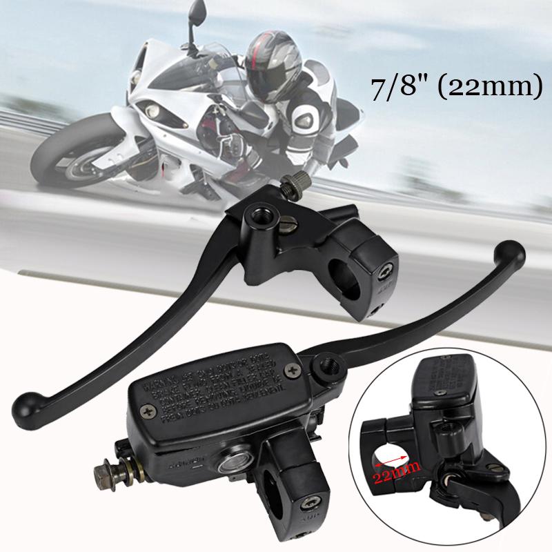 7/8 Hydraulic Brake Master Cylinder Clutch Lever Chrome Motorcycle Handlebar