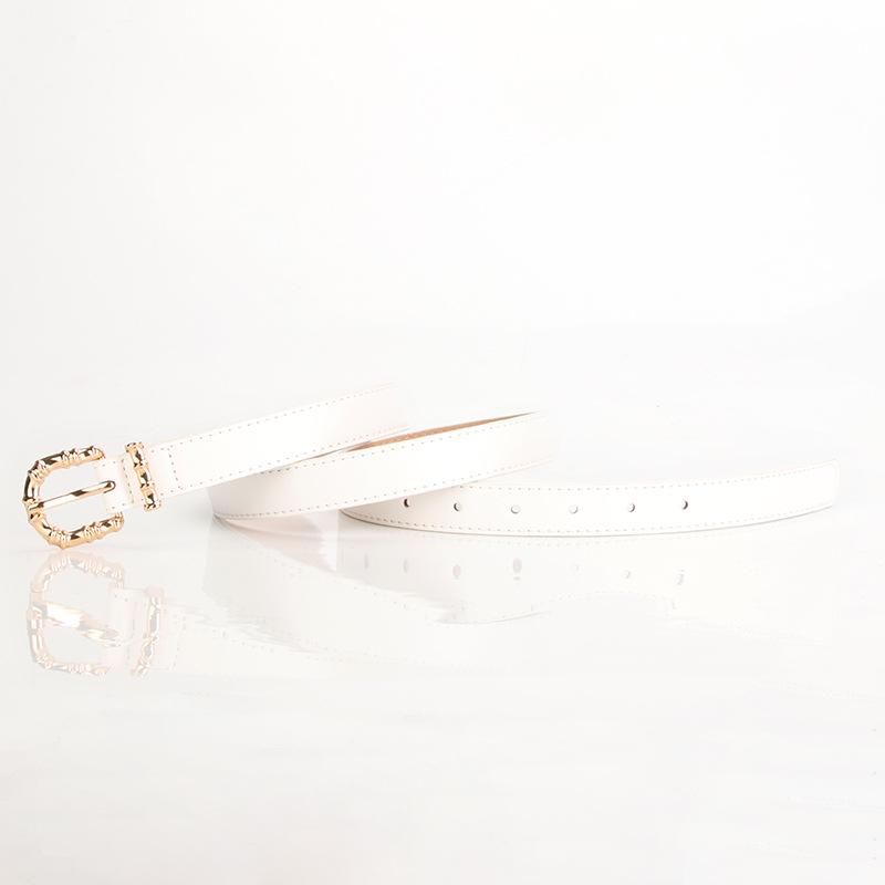 Versatile Women's Leather Belt with Alloy Pin Buckle for Jeans and Suit Pants