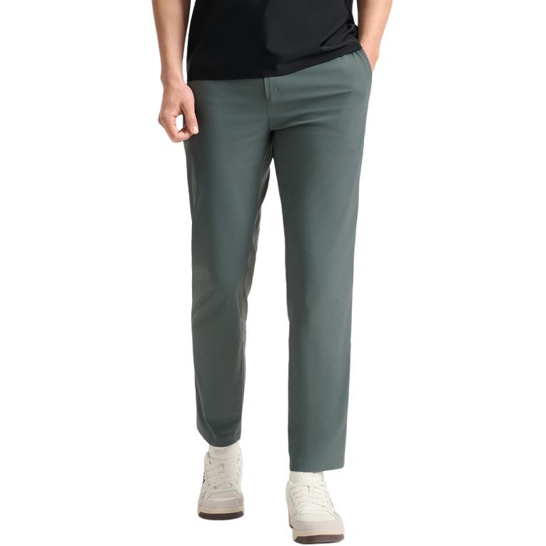 FILA Blue Series Simple Basic Cool Feel Straight Leg Woven Casual Pants Men bottoms Seasonal-Gray F11M522802F-DY
