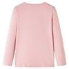 T-shirt enfants à manches longues rose clair 92/104/116/128/140
