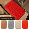 Universal Car Styling PU Armrest Box Anti-wear Cover Auto Armrest Mat Dust-proof Cushion Automobile Leather Interior Accessories
