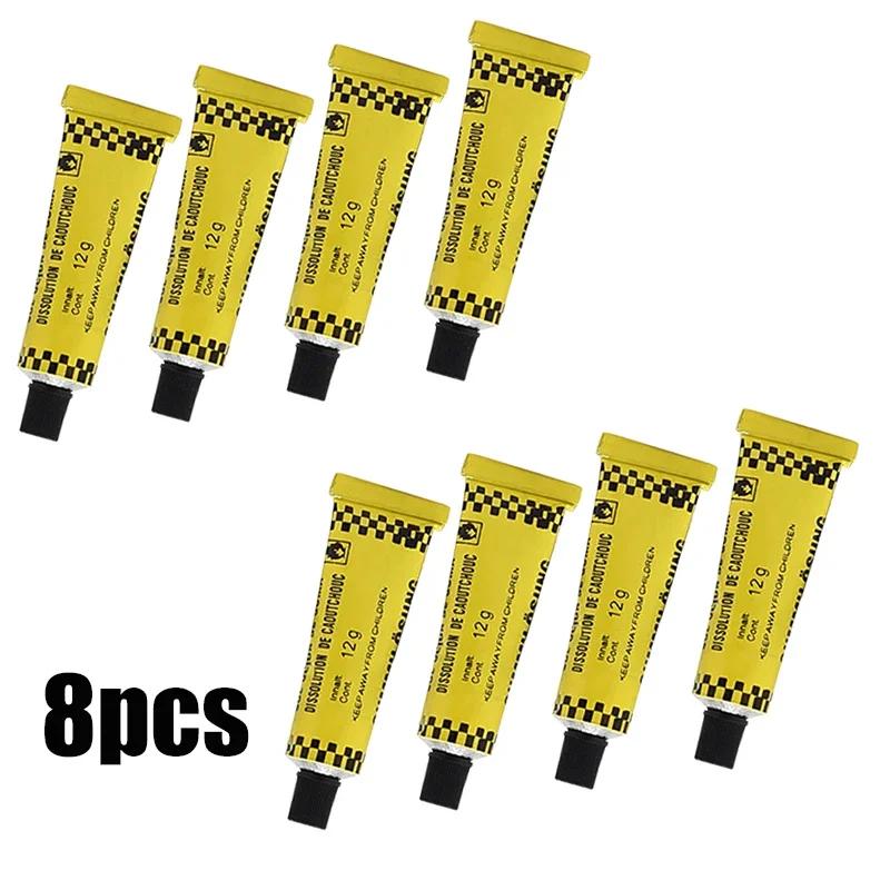Car Tire Repair Tools Kit with Rubber Strips Tubeless Tire Tyre Puncture Plug Seal Repair Tool Kit for Bicycle Motorcycle Car