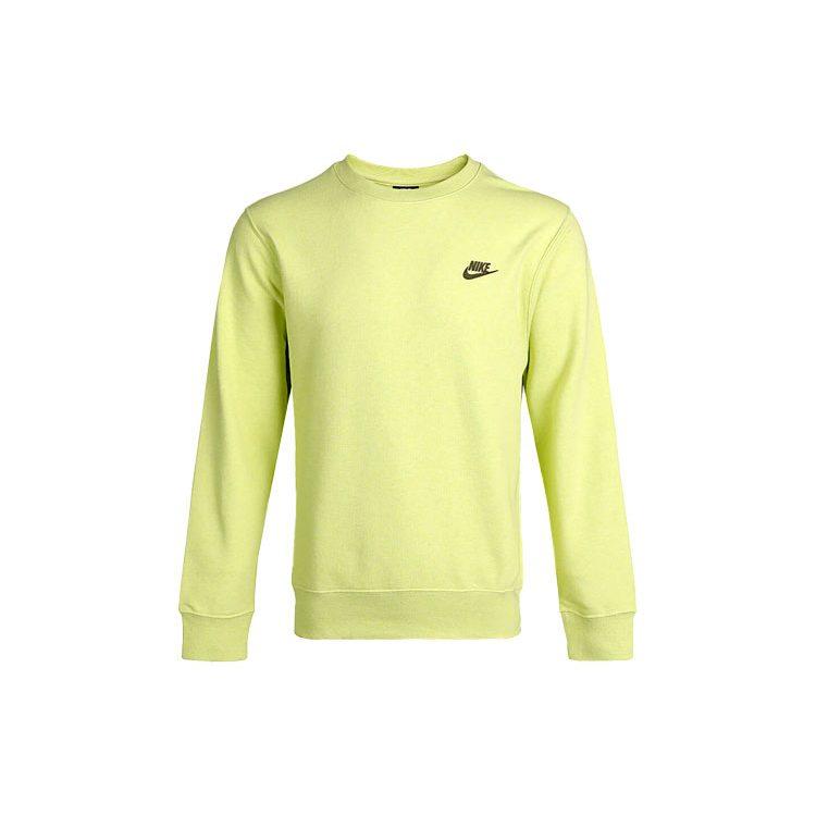 Nike Sweatshirts Men's Green Crew Neck Moderate Regular DA0684-352