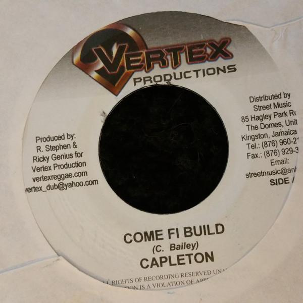 

7inch Record CAPLETON - Come Fi Build NONE Vertex Producti Jamaica Reggae, Ska & Dub Used
