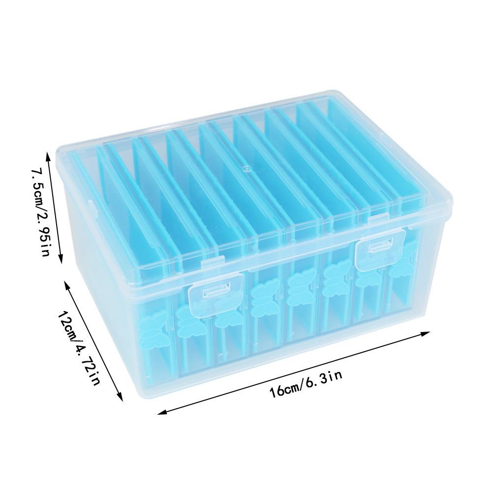 8pcs Diamond Painting Organizer Set with Clear Storage Box Cover Beads Container Tray DIY Diamond Embroidery Crafts Accessories