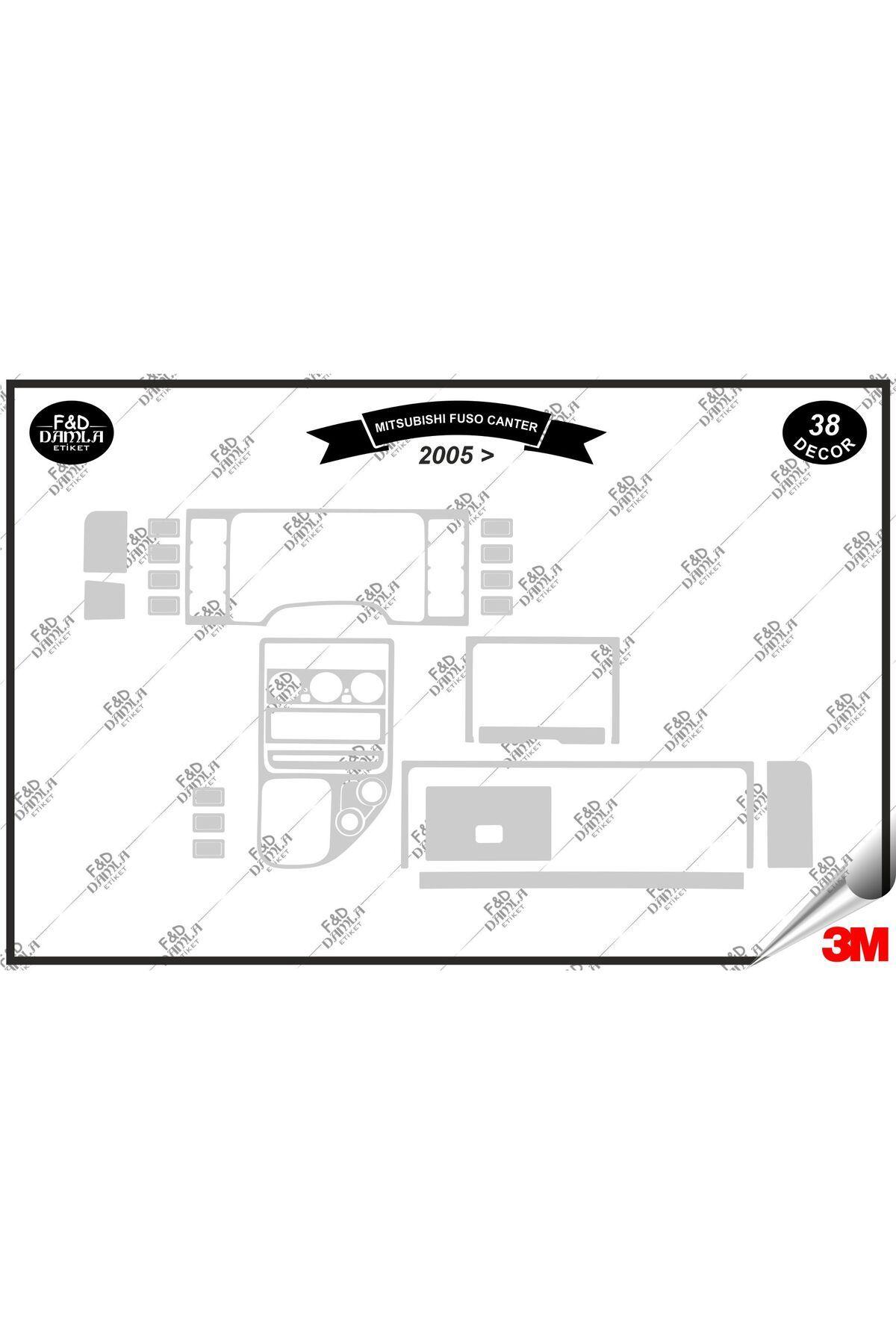 

Mitsubishi Fuso Canter 2005 Torpido Konsol Trim Göğüs Maun Kaplama Set 38 Parça Gümüş