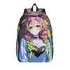 Fashion Demon Slayer Backpack Shounen Manga Mochilas Dual-Use High School Retro Washable Rucksack