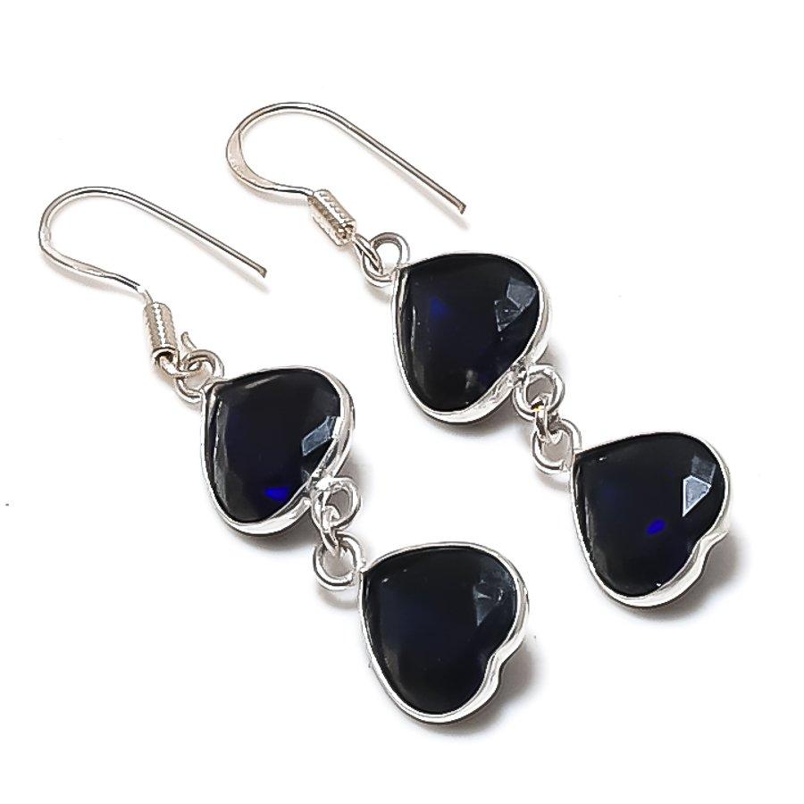 

Natural London Blue Topaz 925 Sterling Silver Jewelry Earring 1.97 AEE-11220