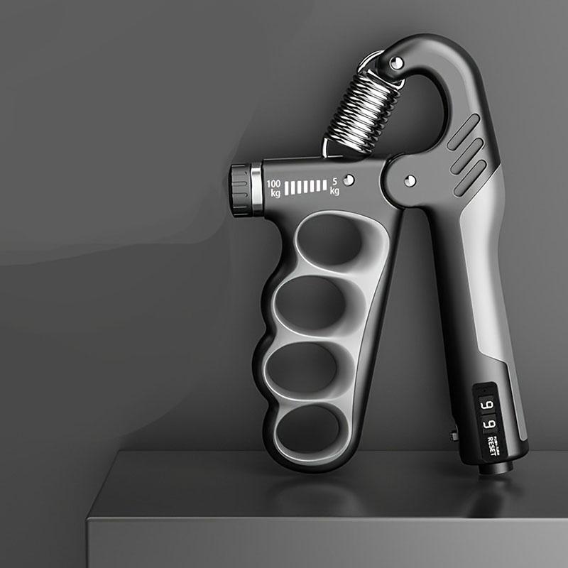 Grip Strength Trainer, Adjustable Resistance Forearm Strengthener, Five-Finger Hand Grip Strength Booster With Digital Counter