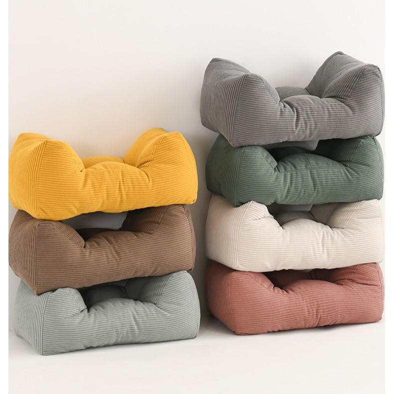 Vintage Style Thickened Multi-Functional Pillow - Hand Wash, Office Chair and Home Decor Polyester Back Cushion, Lumbar Support Nap Pillow