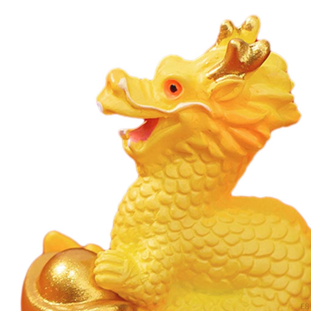 Dragon Miniature Figurine - Festive Chinese Year Decor for Home and Office
