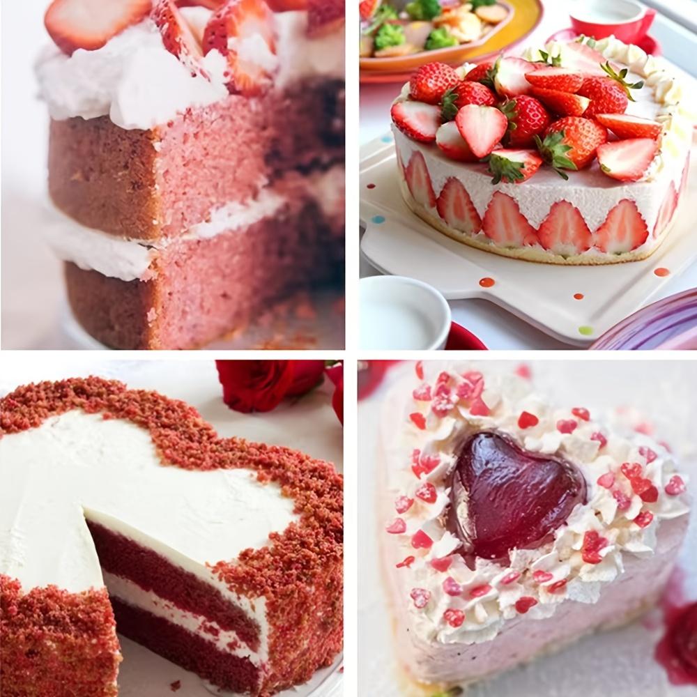 1 Stück verstellbare Kuchenform, Fondant-Gebäckform, Herzform, Edelstahl, Mousse, Backen, Pizzaring, Kuchendekorationswerkzeuge, 5,5 Zoll - 10,6 Zoll