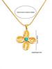 Titanium Steel Light Luxury European and American Golden Flower Clavicle Necklace 