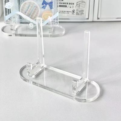 Transparent Acrylic Badge Display Holder Medals Honor Storage Display Stand Desktop Color Paper Card Storage Holder