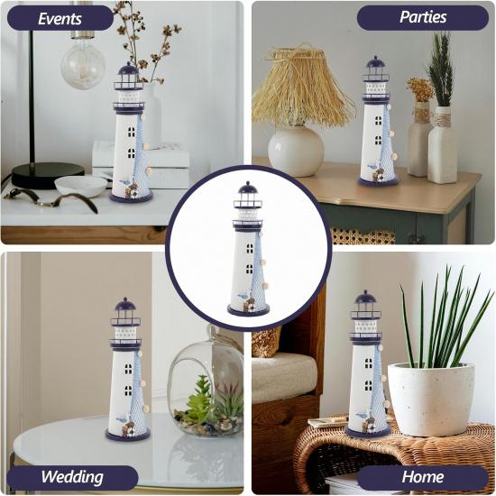 Vintage Decor Style Lantern Furniture Led Parties Holder Holders Home Nautical Shape Candle for Decorative Iron Decorations Mediterranean Desktop