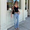 2026 Summer Sexy Lace Trim Solid Color Hot Girl Style Tank Top for Women