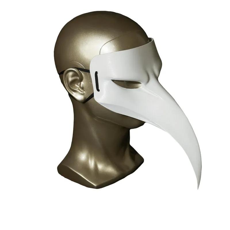 SCP Foundation SCP-049-J The Plague Fellow Cosplay Mask Adult Doctor Schnabel Bird Beak Facepiece Halloween Costume Prop
