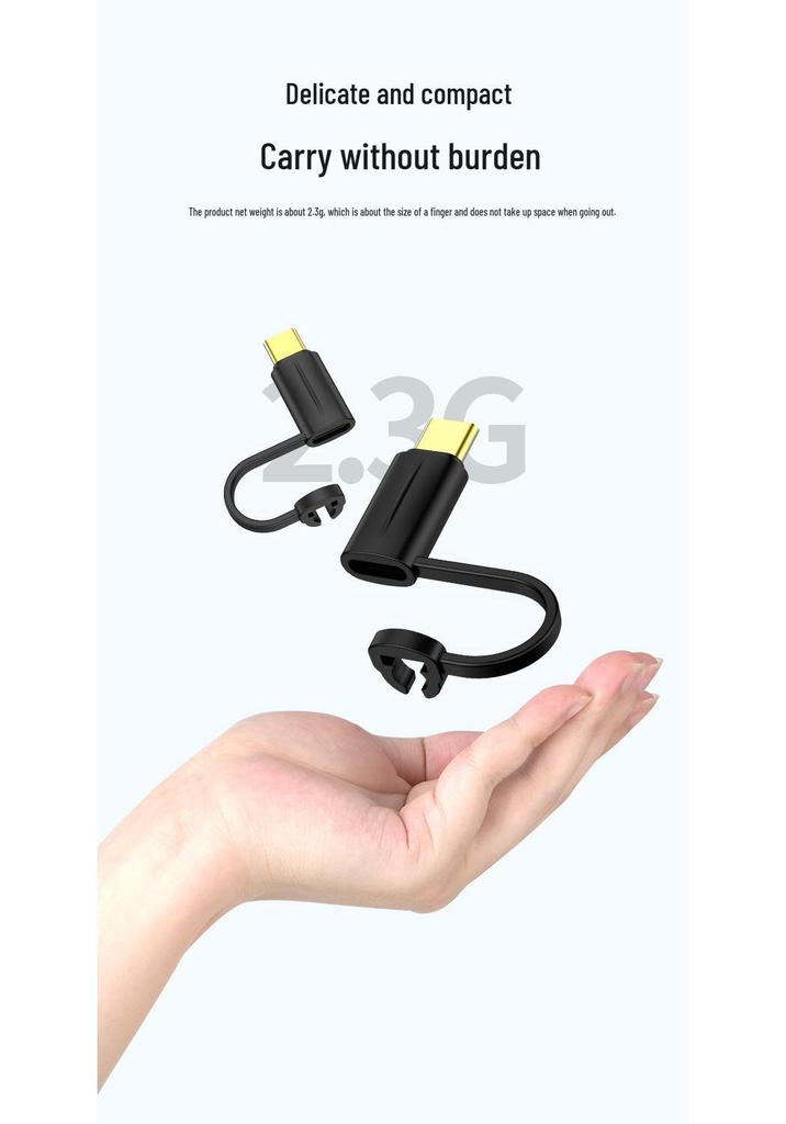 PD Adapter: Lightning Female To Type-C Male for iPhone 15, iPad, Laptop