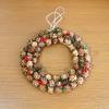 Christmas Ornaments Wreath Door Hanging Pine Cone Christmas Tree Decoration Rattan