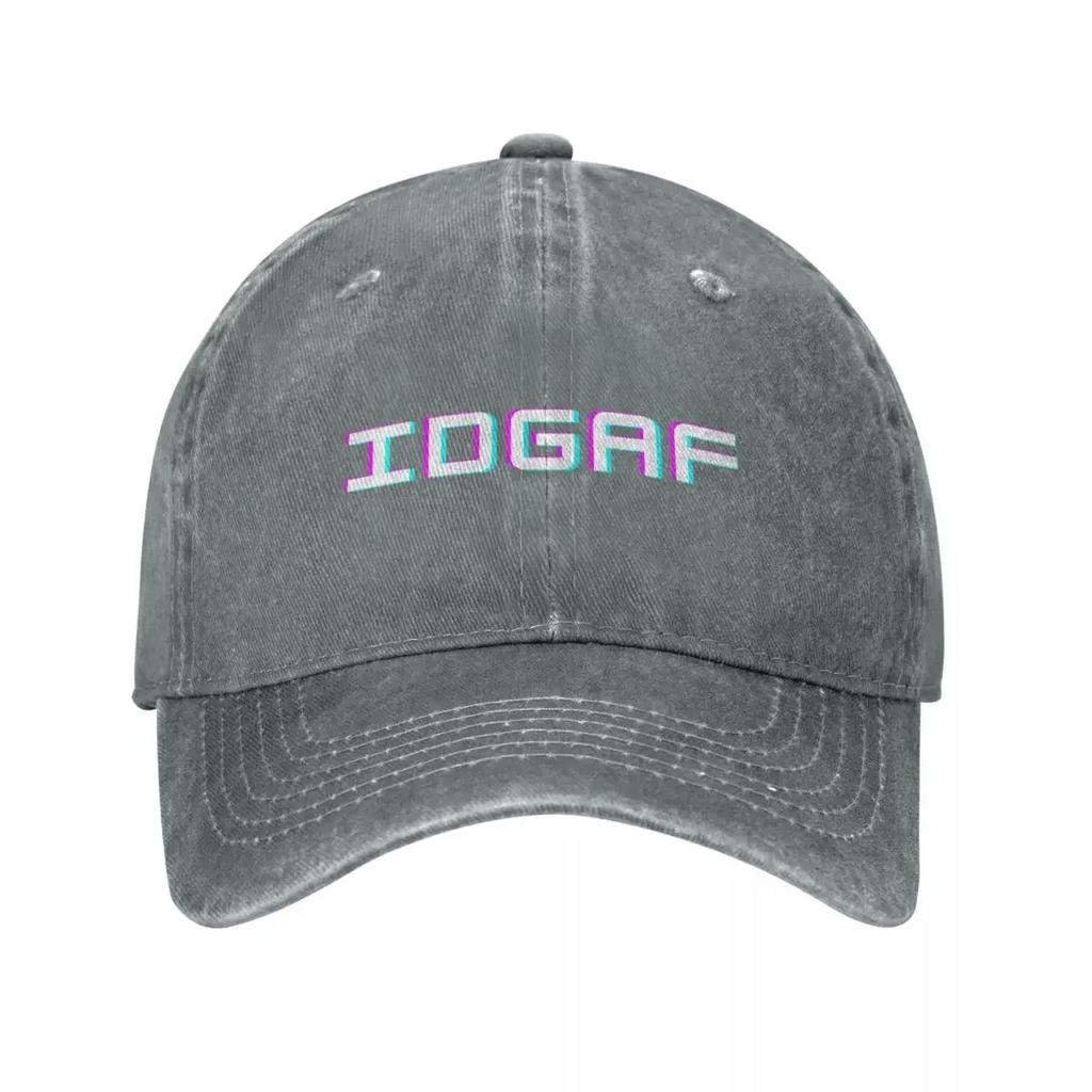IDGAF Typography Design Baseball Cap party Hat fun hats Golf Hat Man Luxury Elegant Womens Hats Mens