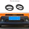 Pair Front Fog Light Lamp Ring Cover Trims Decor Fits Jeep Renegade + Black
