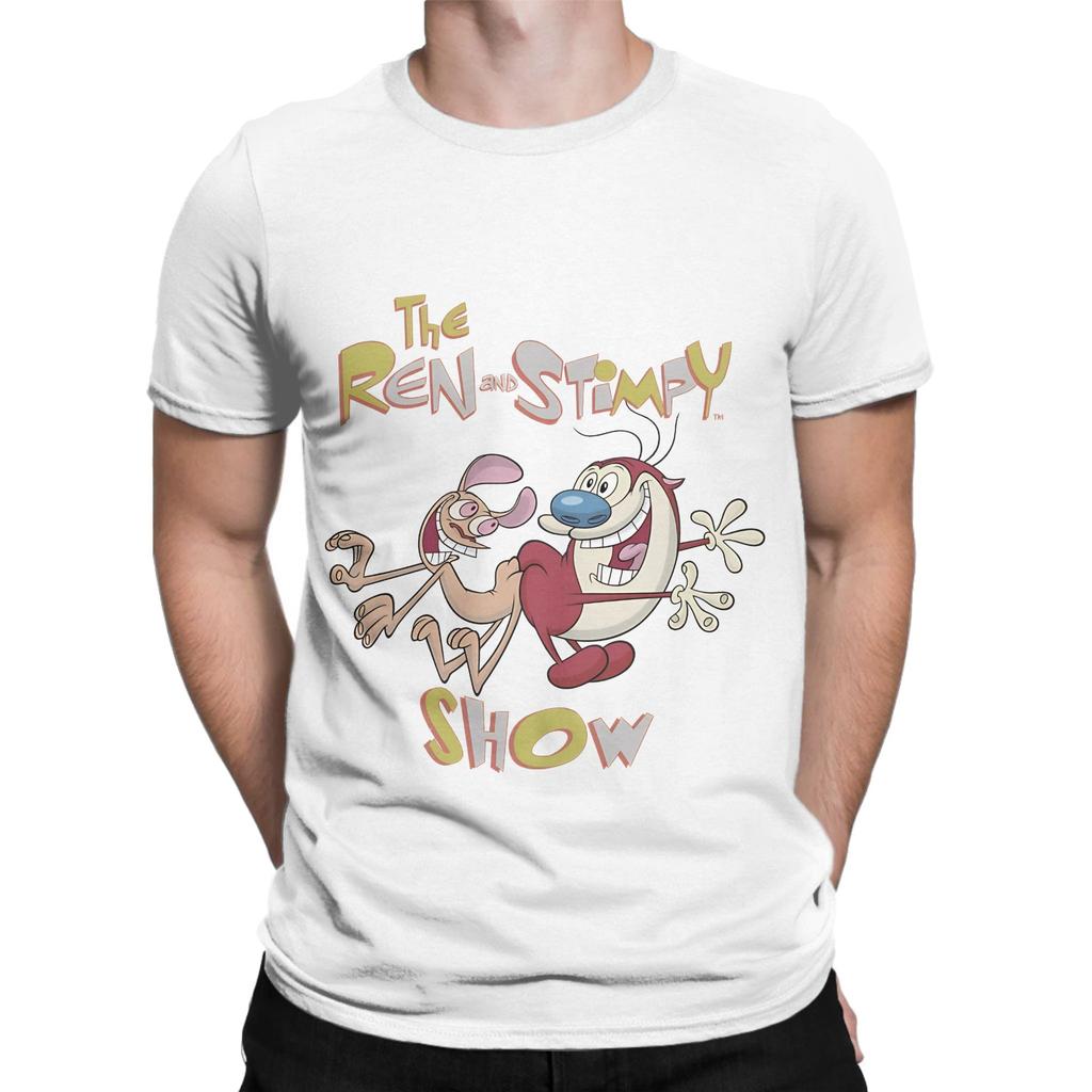 Ren And Stimpy Classic Vintage Tv Show Logo Funny Graphic 100 Cotton TShirt The Rren Stimpy Show Tops Tees For Unisex