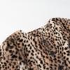Stile europeo e americano, nuovi abiti da donna, alla moda, casual, versatili, alla moda, giacca con stampa leopardata a girocollo