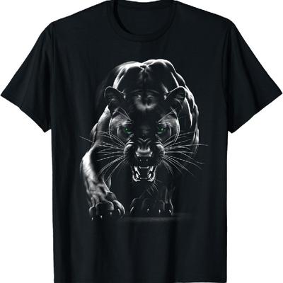 Majestätischer Panther mit grünen Augen T-Shirt