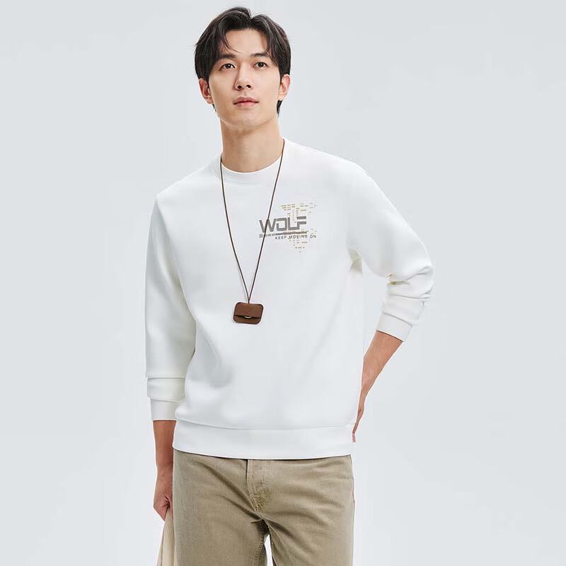 SEPTWOLVES Men's Casual Crew Neck Sweatshirt